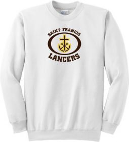 Adult Pullover Crewneck Sweatshirt, White